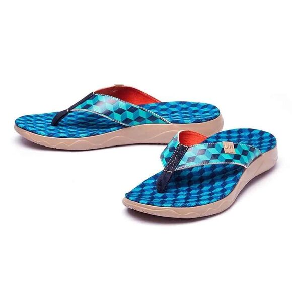 UIN Men's Flip Flop Thong Beach Casual Comfort Slippers(MOUNTAINS MEN)New No Box - Picture 3 of 8
